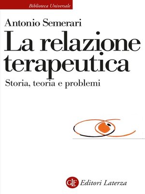 cover image of La relazione terapeutica